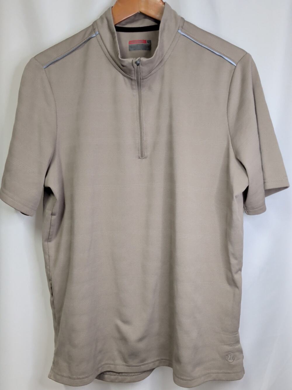 Men's Loose Fit Short Sleeve Cycling Jersey with Reflective Accents L